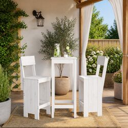 High-Quality Wooden Bar Stools Set of 2 for Outdoor Use