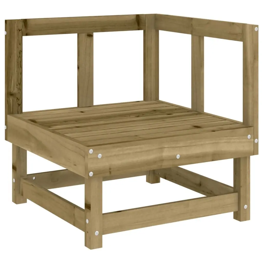 3-Piece Wooden Modular Garden Lounge Set