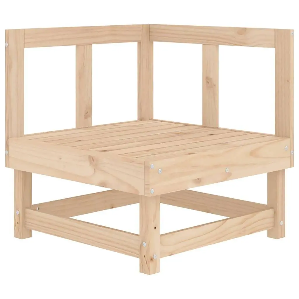 Solid Pine Corner Sofa for Outdoor Relaxation