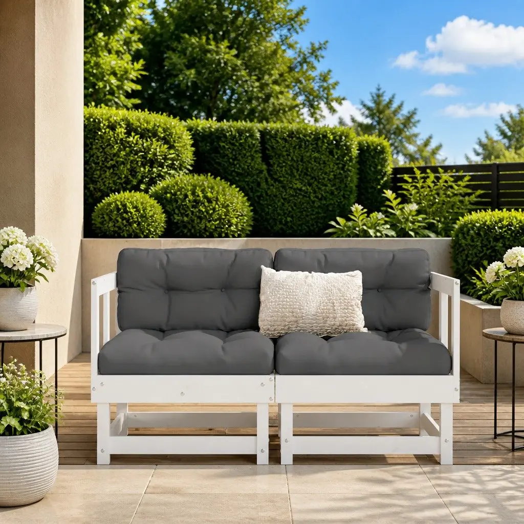 White Pine Corner Sofa Units for Outdoors