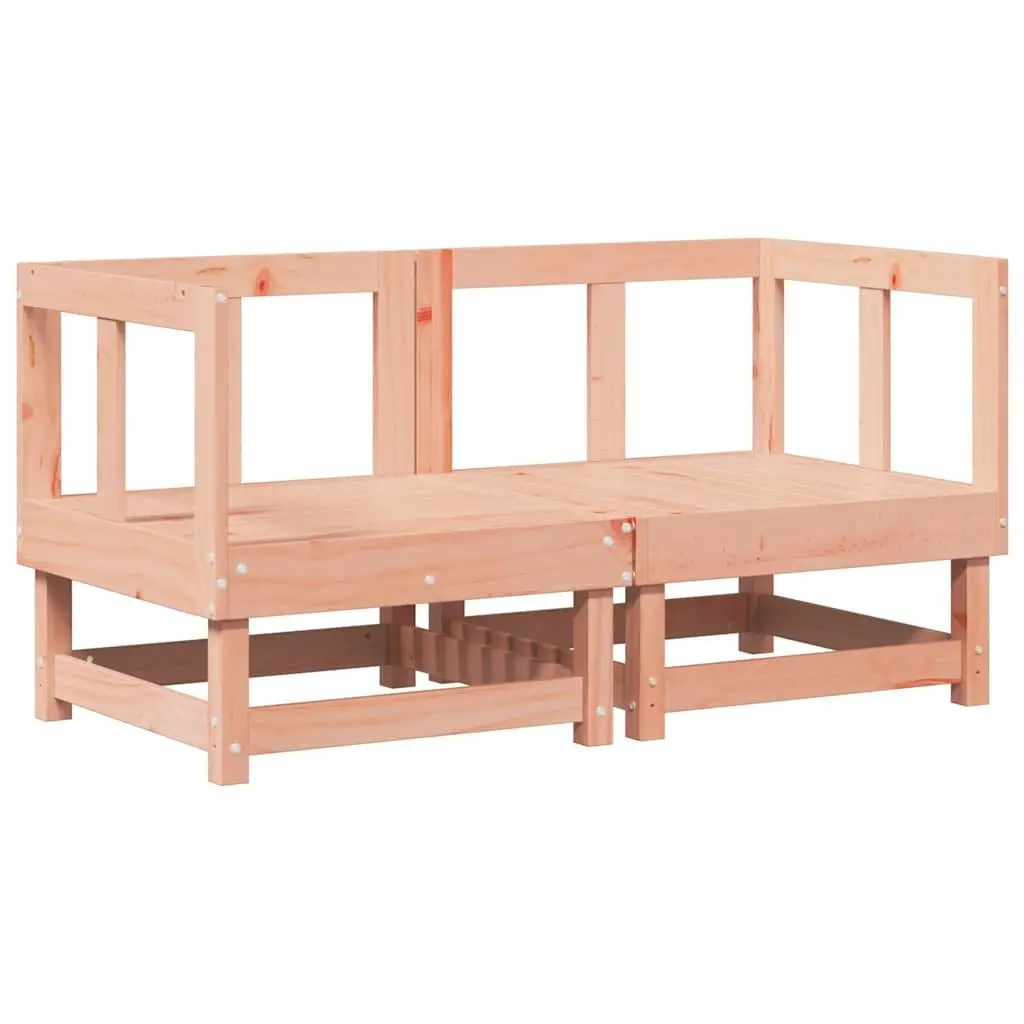 Solid Wood Garden Sectional Seating with Cushions