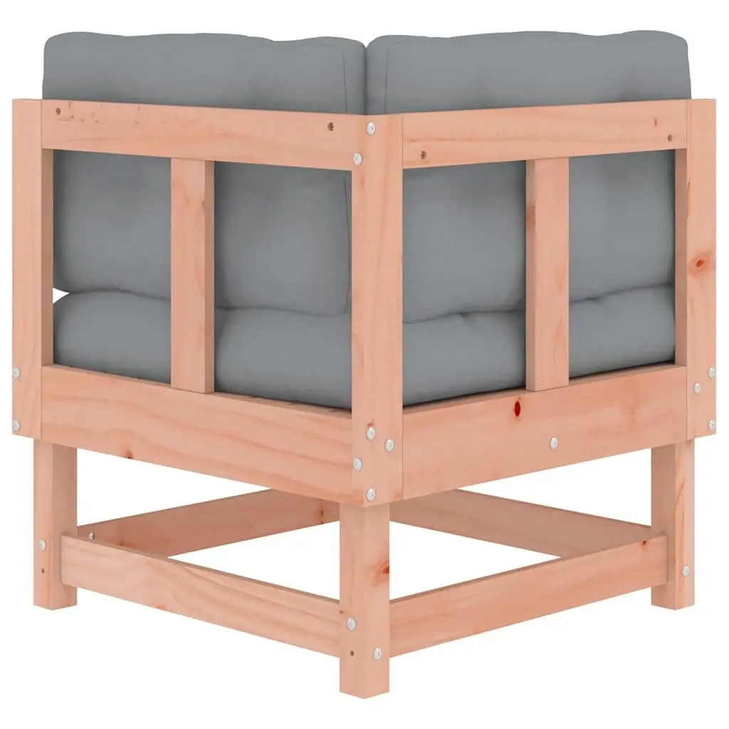 Solid Wood Garden Sectional Seating with Cushions