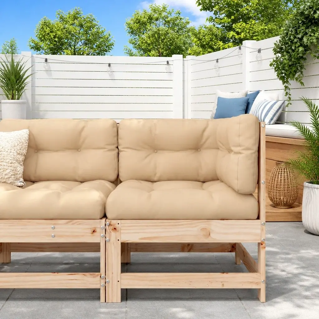 Solid Wood Pine Corner Sofa for Outdoor Spaces
