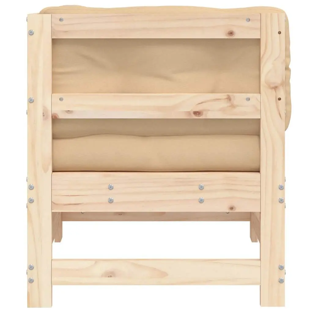 Solid Wood Pine Corner Sofa for Outdoor Spaces