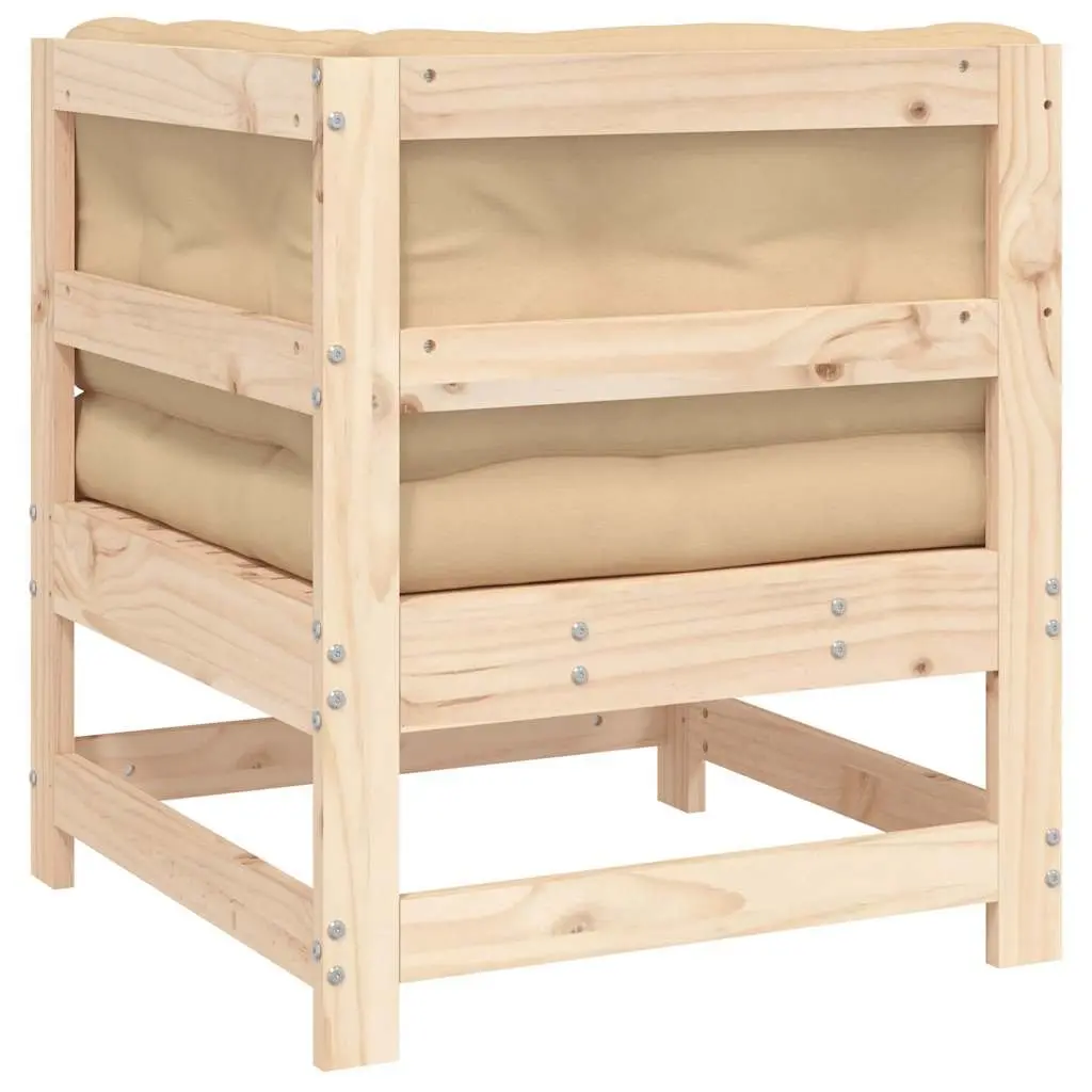 Solid Wood Pine Corner Sofa for Outdoor Spaces