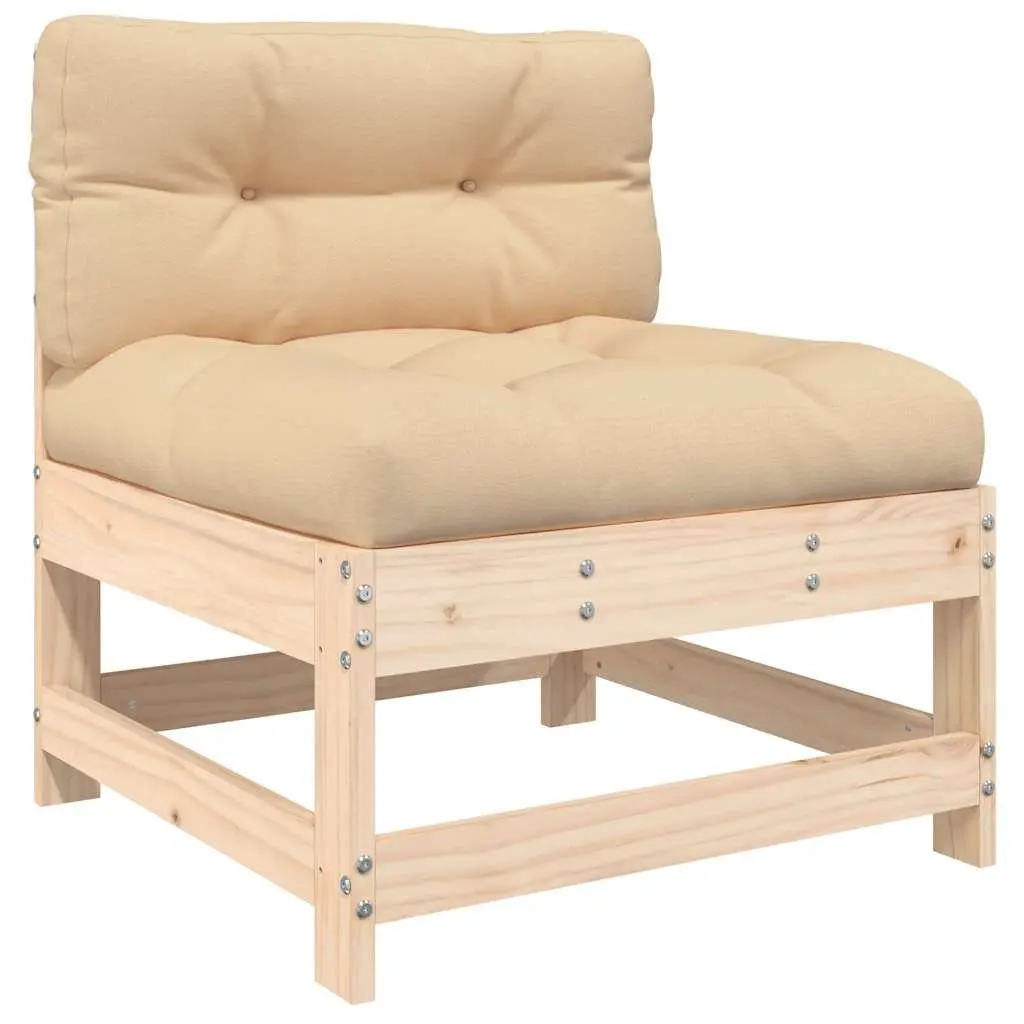 Pine Wood Middle Sofa for Outdoor Relaxation
