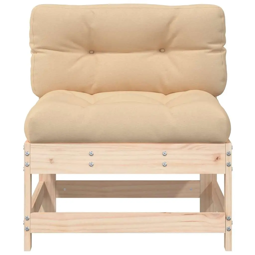 Pine Wood Middle Sofa for Outdoor Relaxation