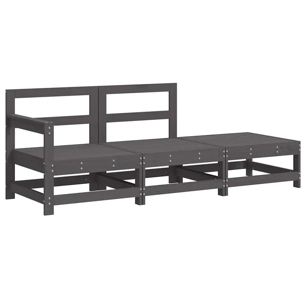 3 Piece Garden Lounge Set with Cushions