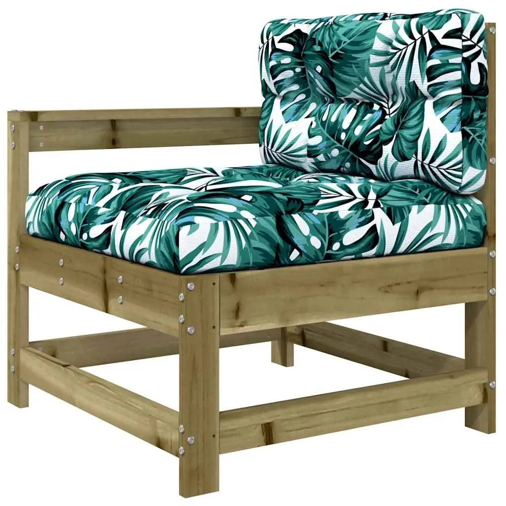 3 Piece Wooden Garden Lounge Set with Cushions