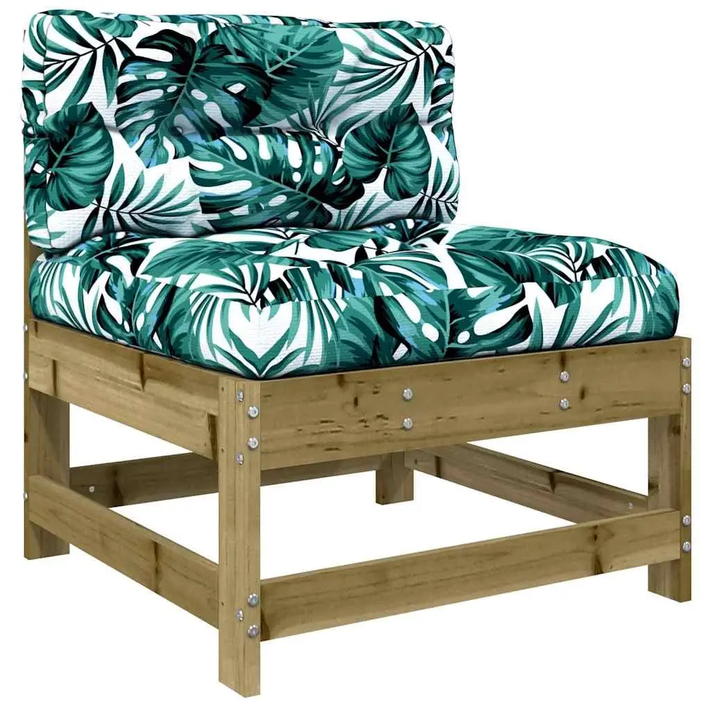 3 Piece Wooden Garden Lounge Set with Cushions