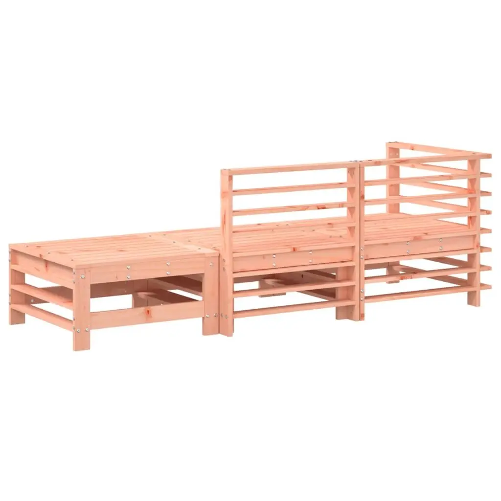 Solid Wood 3 Piece Garden Lounge Set for Patio Relaxation