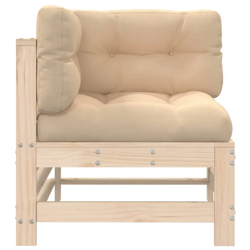 Outdoor Corner Sofa with Cushions