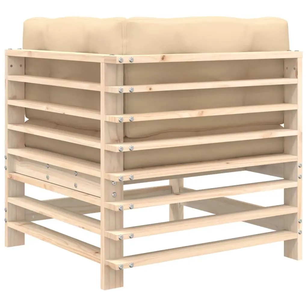 Outdoor Corner Sofa with Cushions