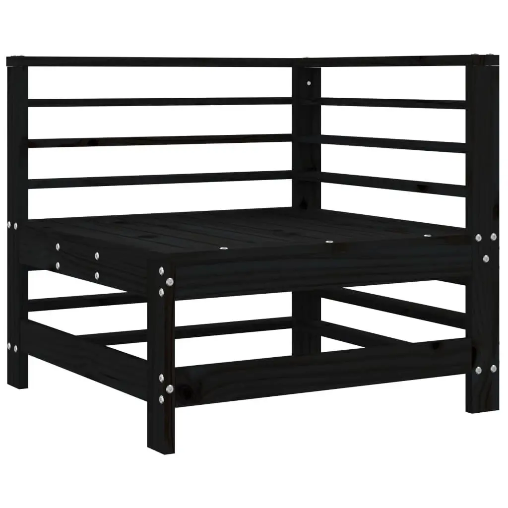 Solid Pine Wood Corner Sofa with Cushions for Outdoor Use