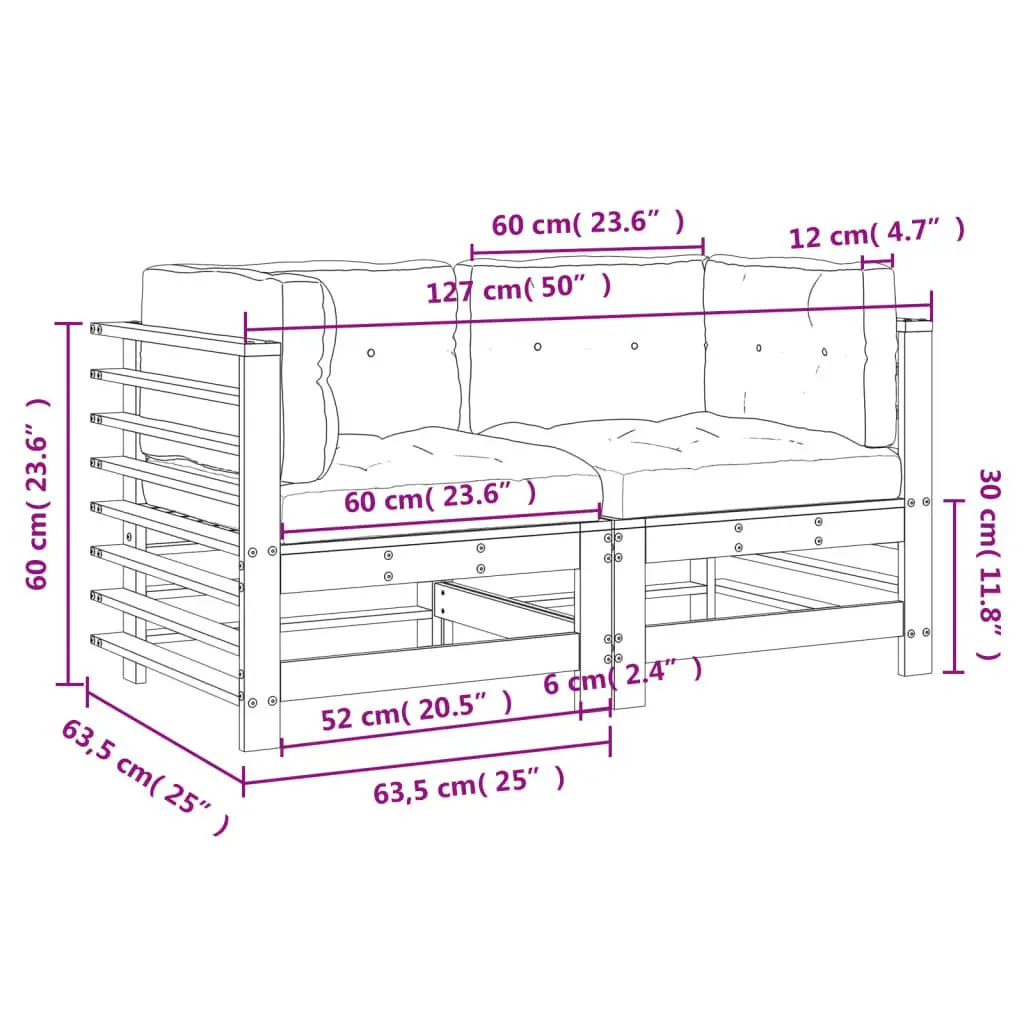 Outdoor Corner Sectional Sofa with Cushions