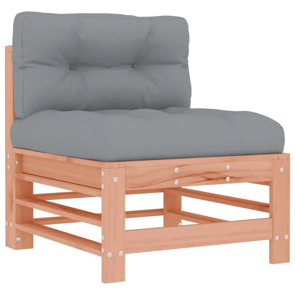 Brown Wood Outdoor Sectional Sofa Middle Units