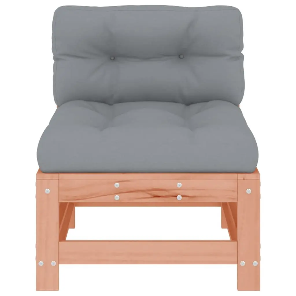 Brown Wood Outdoor Sectional Sofa Middle Units