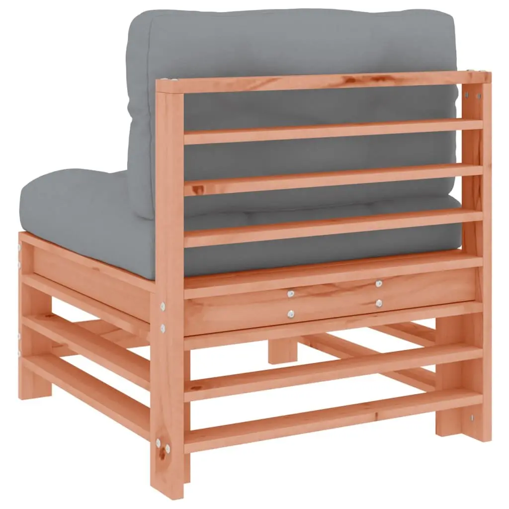 Brown Wood Outdoor Sectional Sofa Middle Units