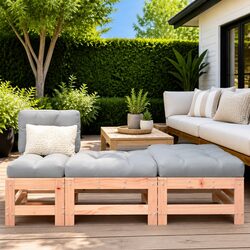 Durable Garden Footstools with Cushions for Outdoor Use
