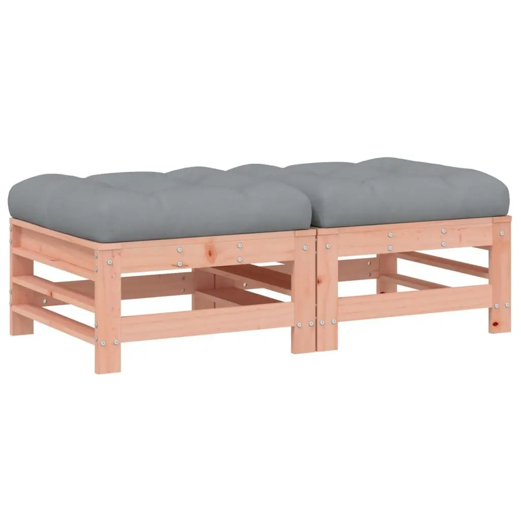 Garden Footstools with Cushions for Outdoor Use