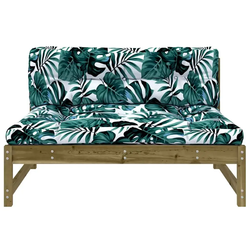 Middle Sofa Section 120x80 cm in Impregnated Pine Wood