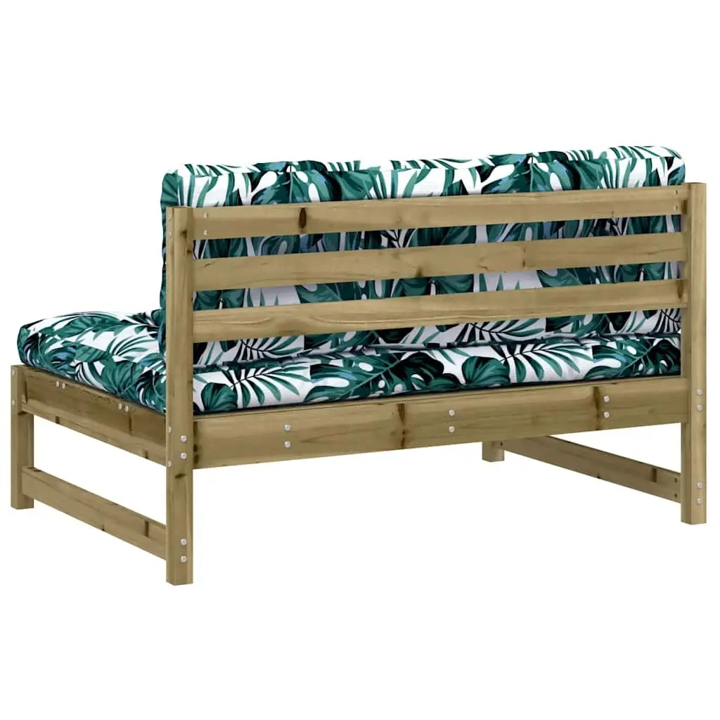 Middle Sofa Section 120x80 cm in Impregnated Pine Wood