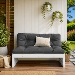 Solid Pine Wood Outdoor Middle Sofa Section for Patio
