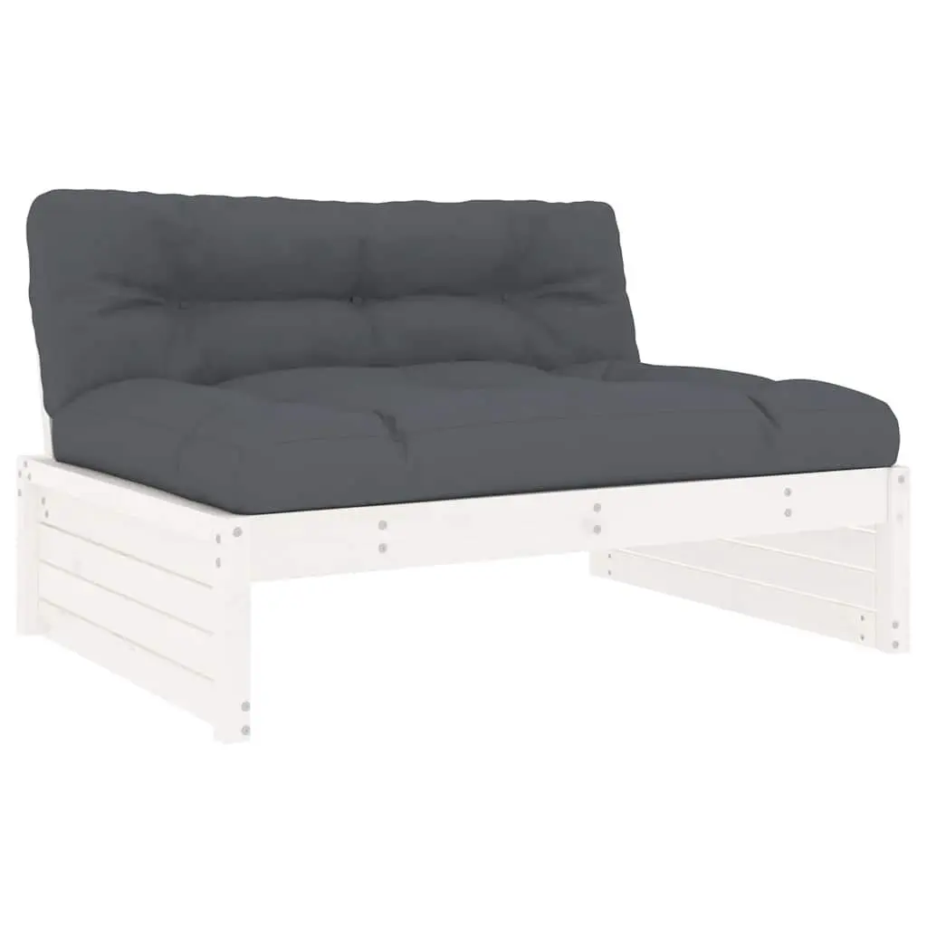 Solid Pine Wood Outdoor Middle Sofa Section for Patio