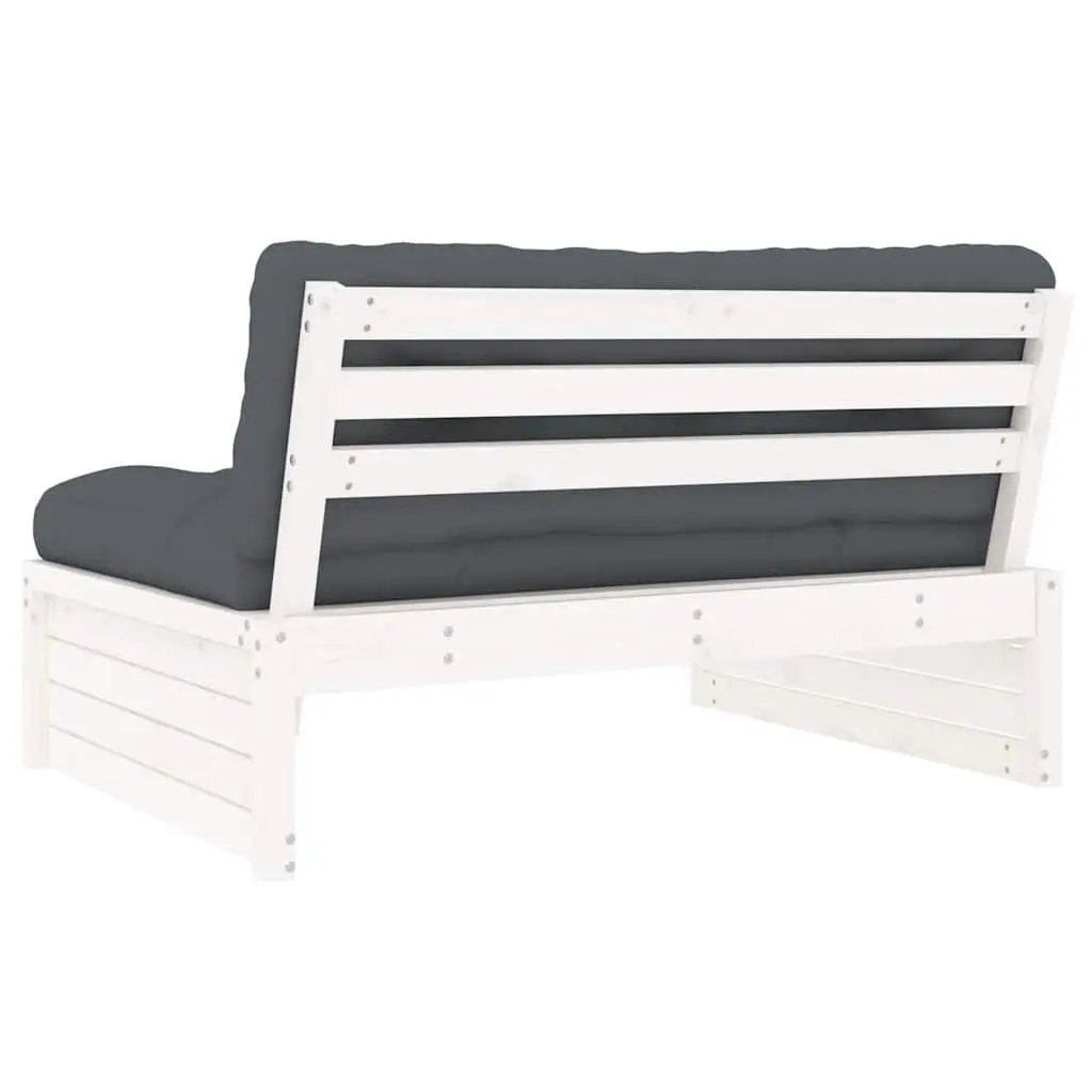 Solid Pine Wood Outdoor Middle Sofa Section for Patio