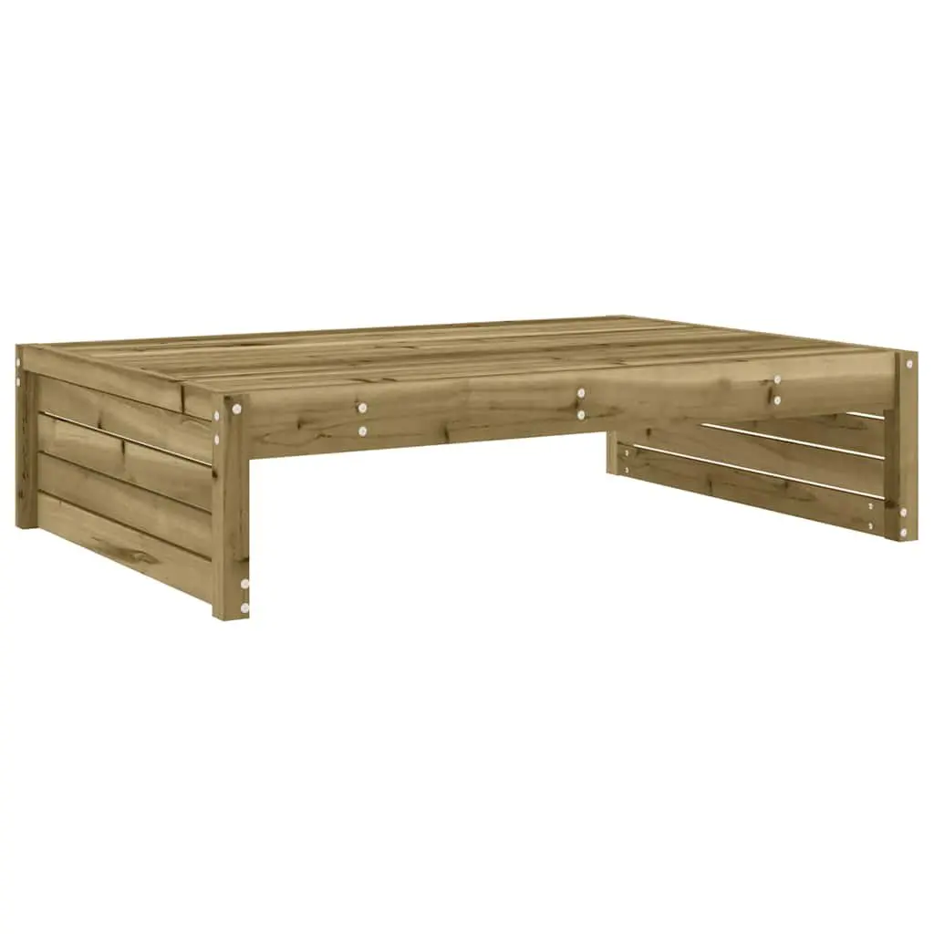 Garden Footstool Impregnated Pine Wood 120 x 80 cm Brown with Cushion