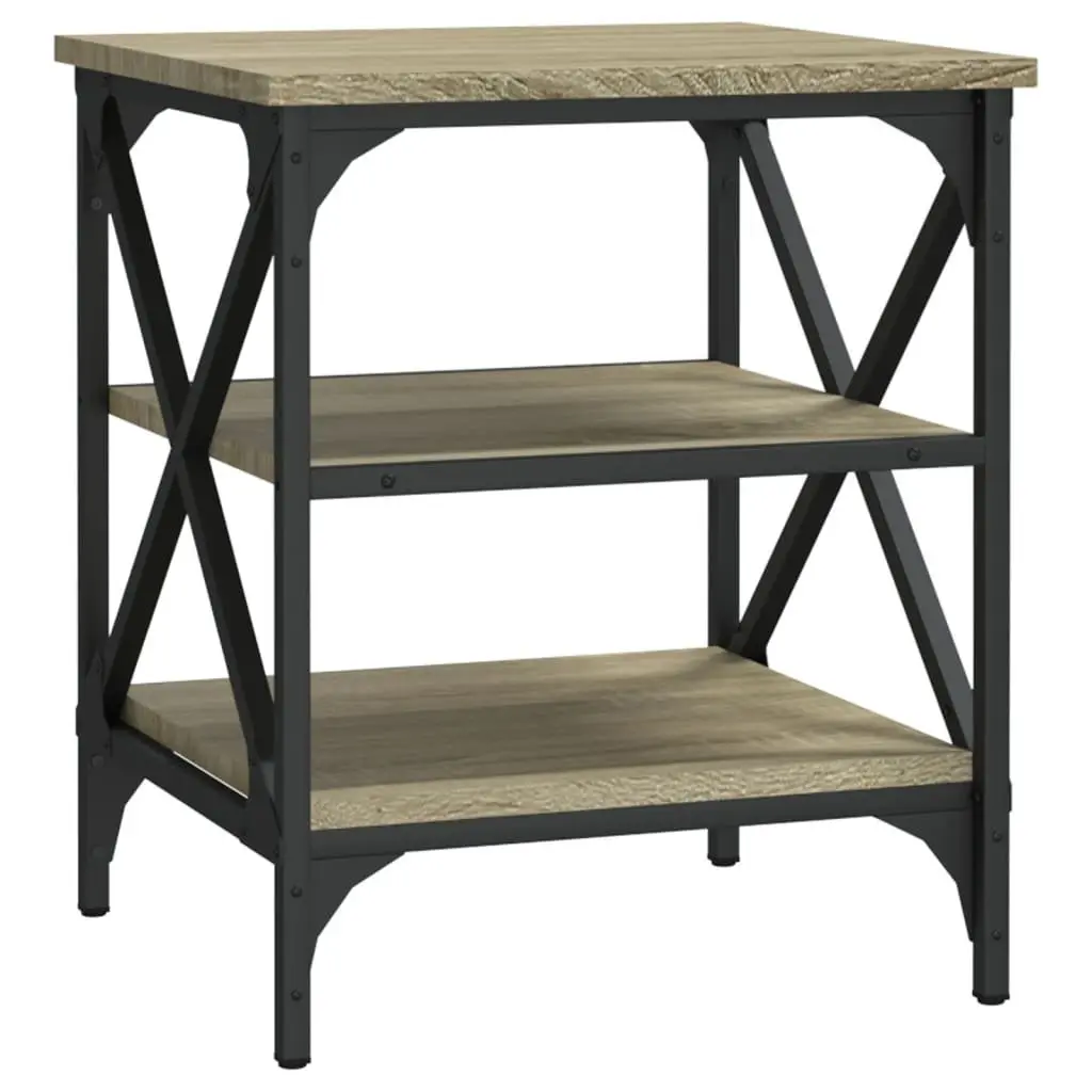 Brown Accent End Table with Engineered Wood Top