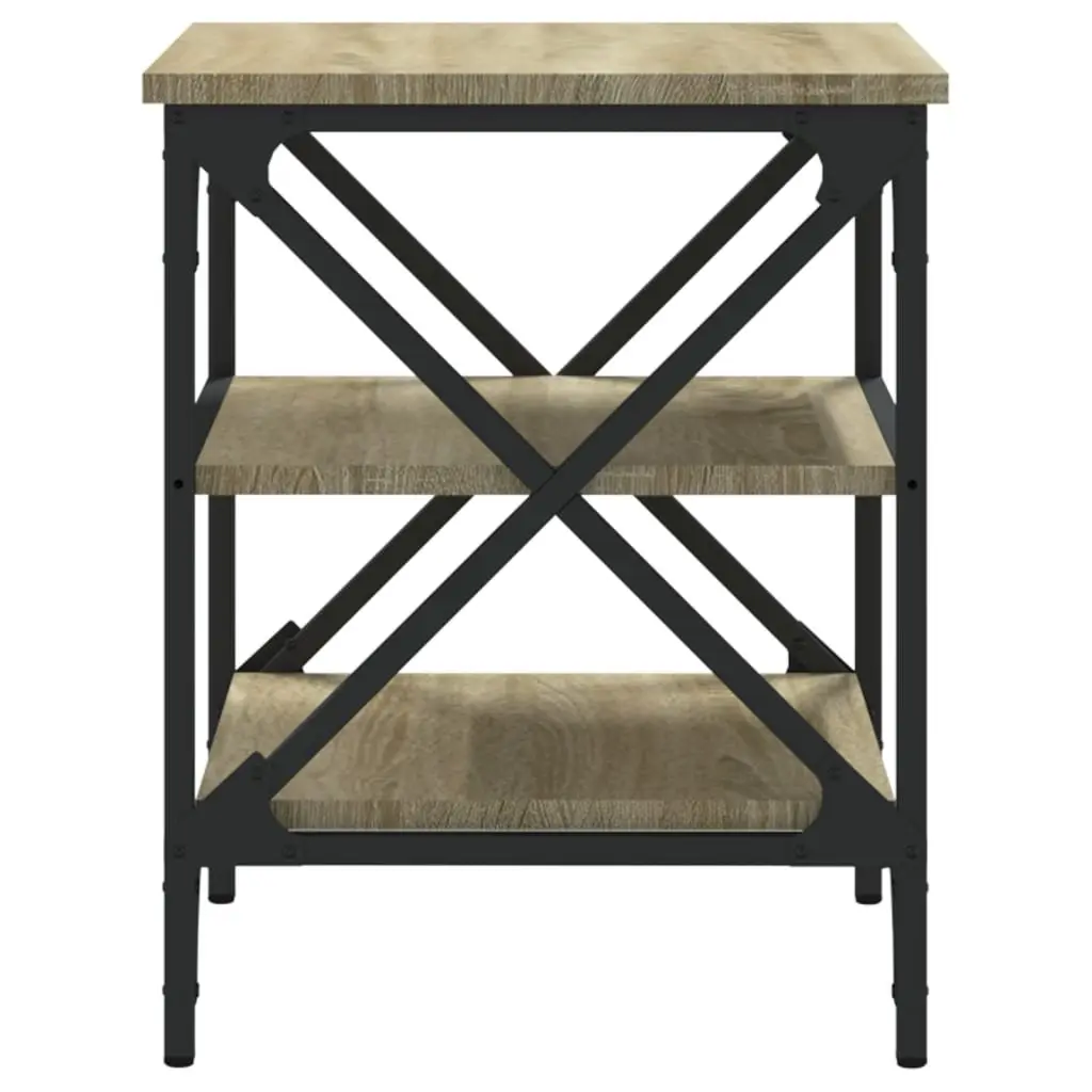 End Tables Engineered Wood Brown 40 x 42 x 50 cm Set of 2