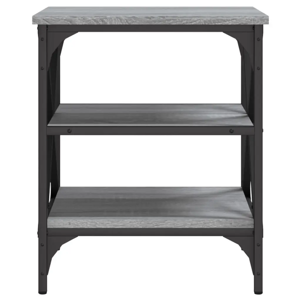 End Tables Engineered Wood 40 x 42 x 50 cm Grey 2 pcs