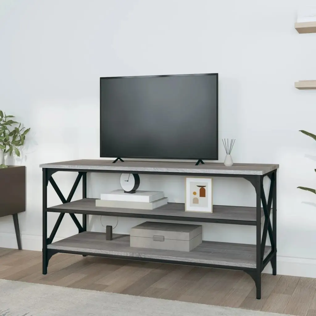 TV Cabinet Engineered Wood 100x40x50cm Grey