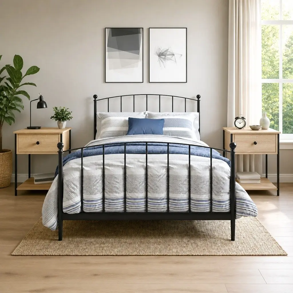 Engineered Wood Nightstands 44x45x58 cm Brown 2 pcs
