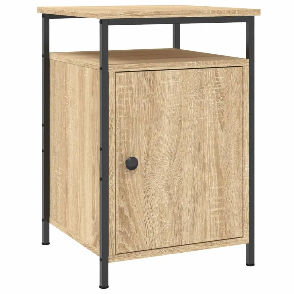 Brown Bedside Cabinet 40x42x60cm with Storage