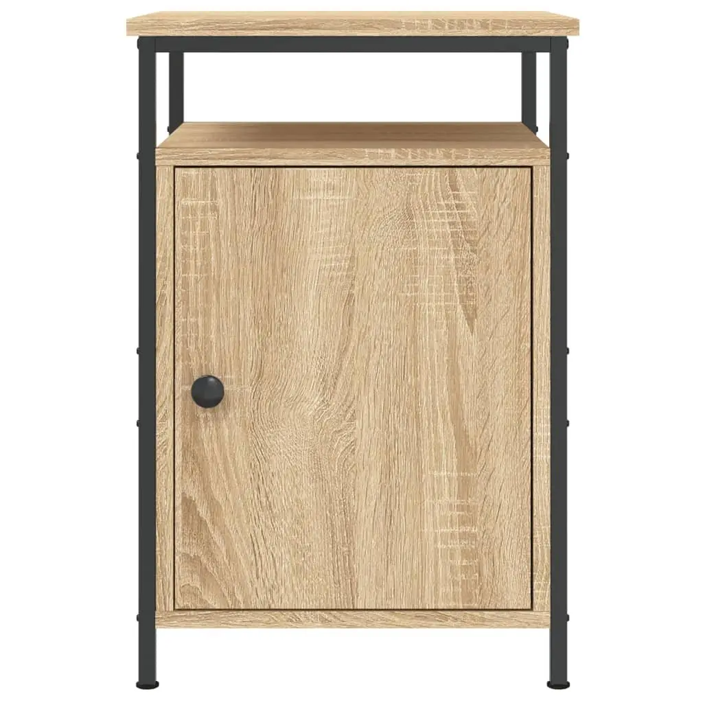 Brown Bedside Cabinet 40x42x60cm with Storage