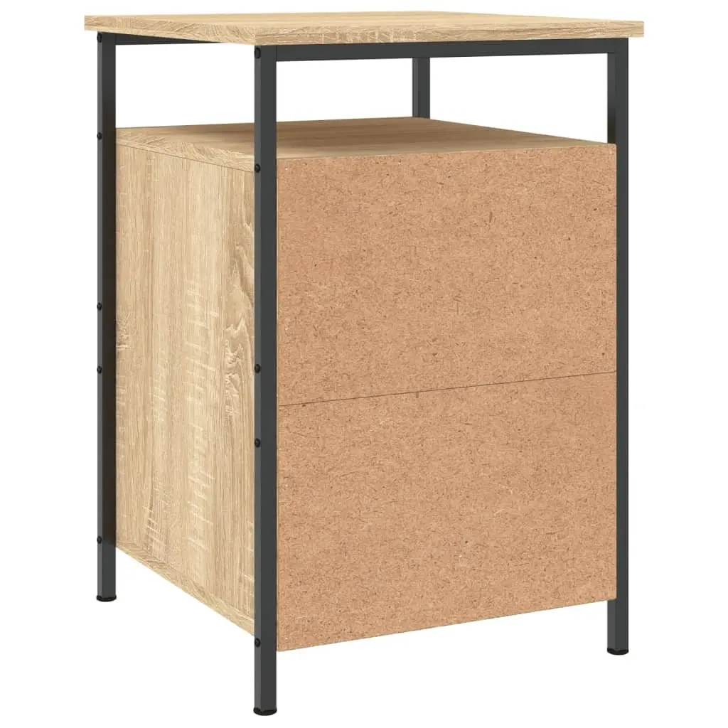 Brown Bedside Cabinet 40x42x60cm with Storage
