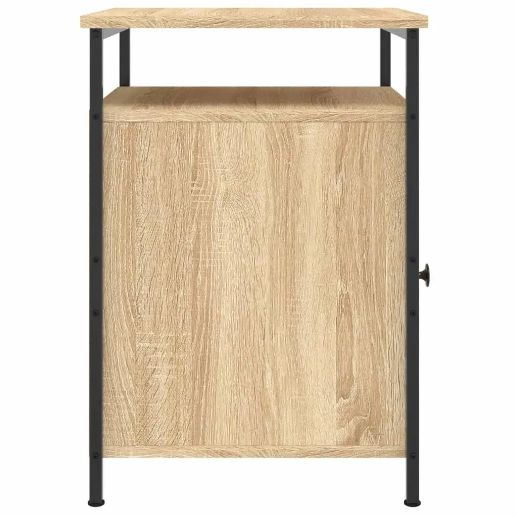 Brown Bedside Cabinet 40x42x60cm with Storage