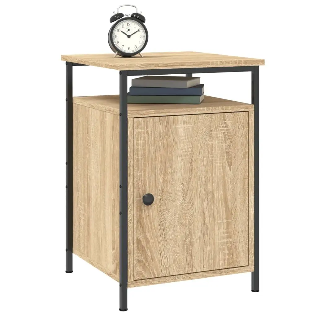 Brown Bedside Cabinet 40x42x60cm with Storage