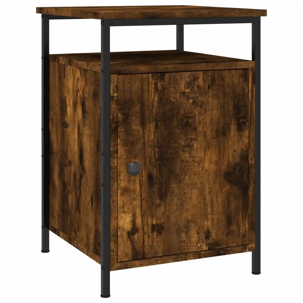 Bedside Cabinets Set of 2 in Brown Finish