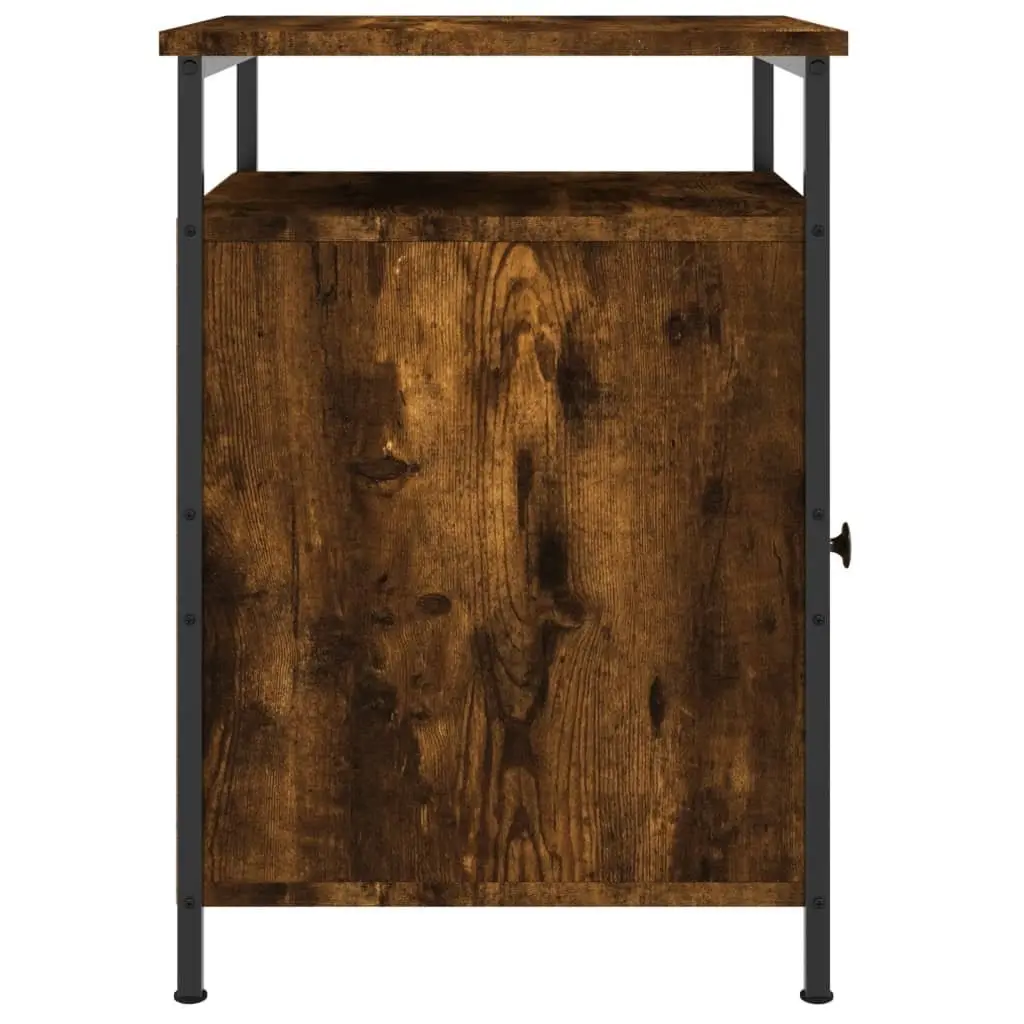 Bedside Cabinets Set of 2 in Brown Finish