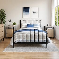 Bedside Cabinets 2 pcs Grey Sonoma Engineered Wood Storage Side Table Bedroom