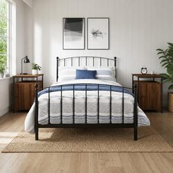 Bedside Cabinets 2 pcs Brown Oak Engineered Wood Bedroom Storage Tables