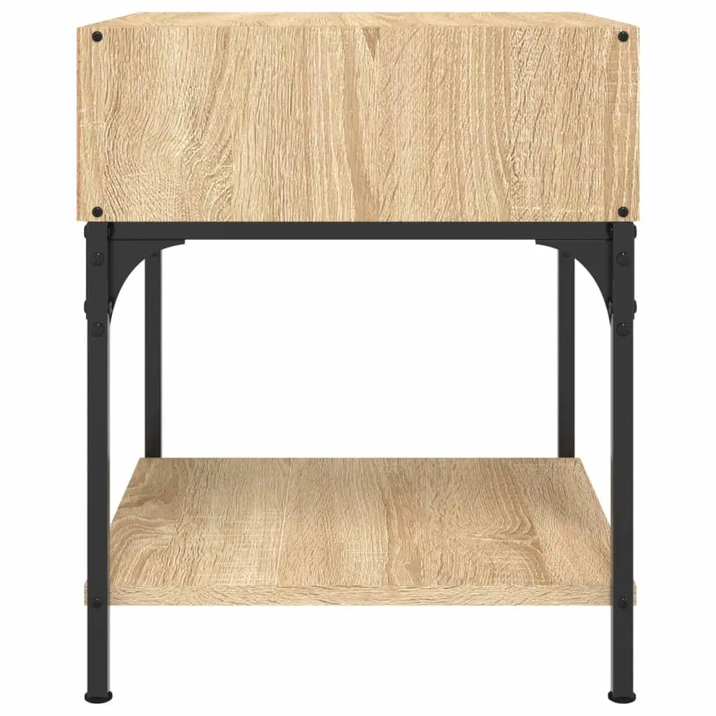 Brown Bedside Tables, Set of 2