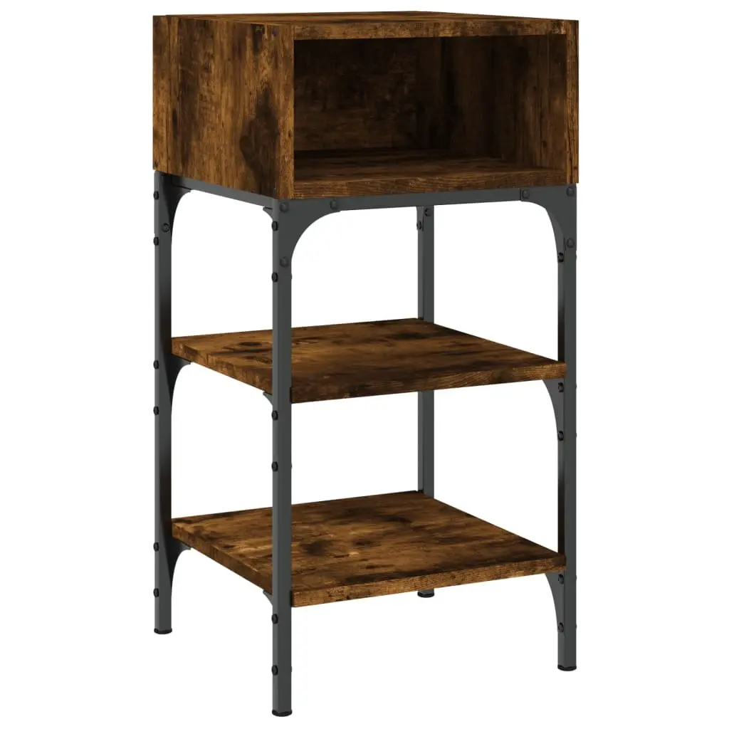Bedside Table Engineered Wood 35x34.5x70cm Brown