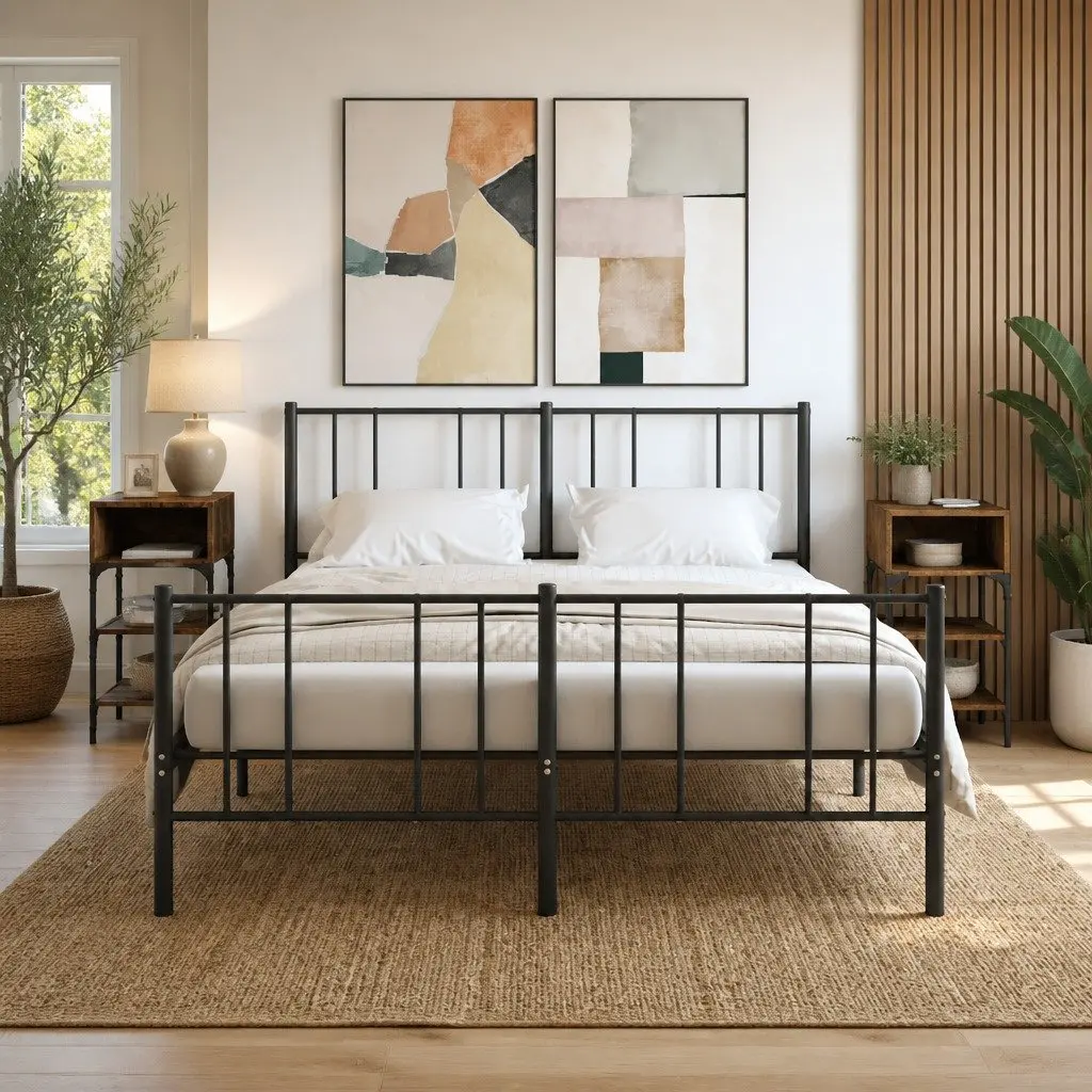 Bedside Tables Engineered Wood 35x34.5x70 cm Brown 2 pcs