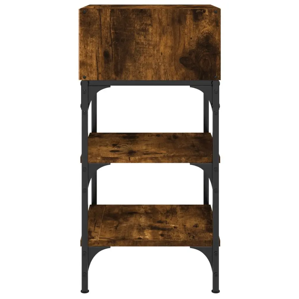 Bedside Tables Engineered Wood 35x34.5x70 cm Brown 2 pcs