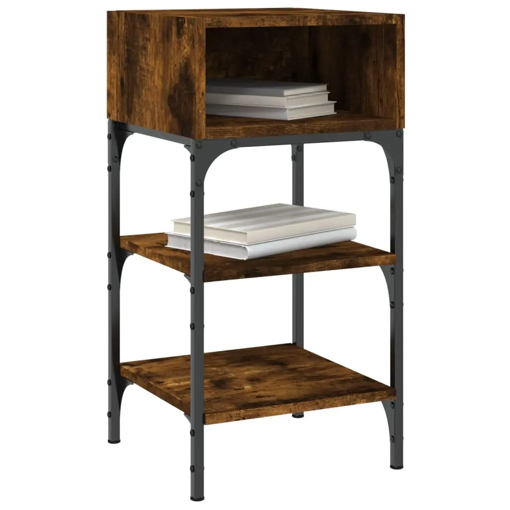 Bedside Tables Engineered Wood 35x34.5x70 cm Brown 2 pcs