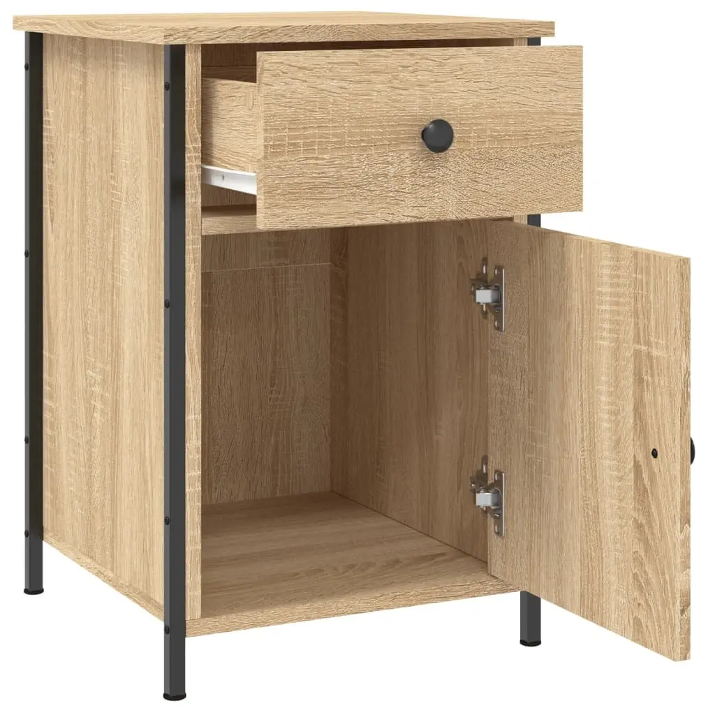 Brown Nightstand Set for Bedroom Storage